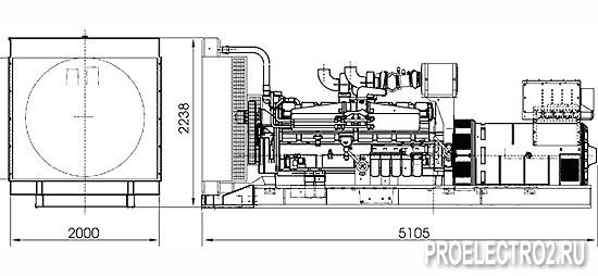 Дизель-генератор 1200 кВт, дизельный генератор 1200 кВт, АД-1200, АД1200, ДГУ